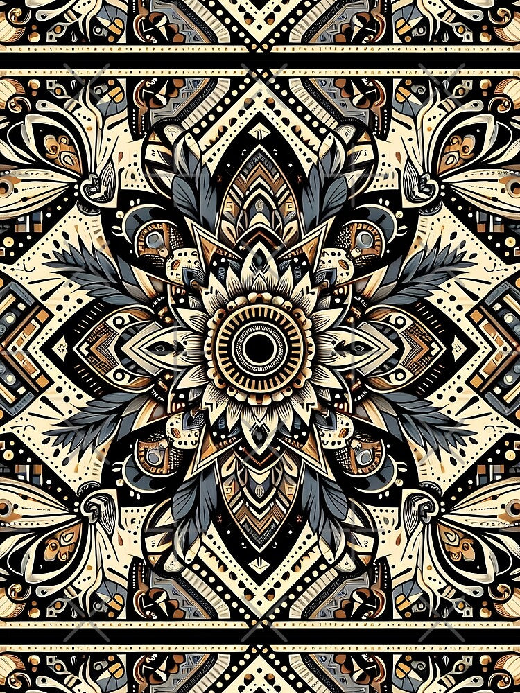 African Tribal Boho Pattern by Apex Designs