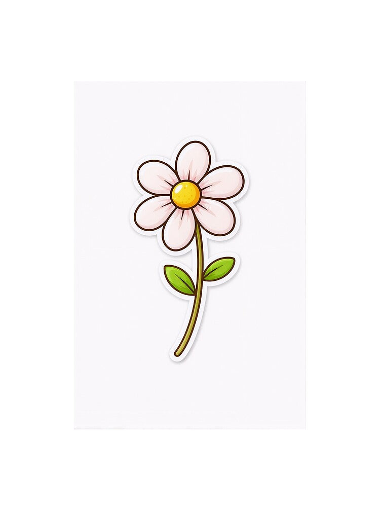 Simple Cute Flower Sticker by ReallyArts90