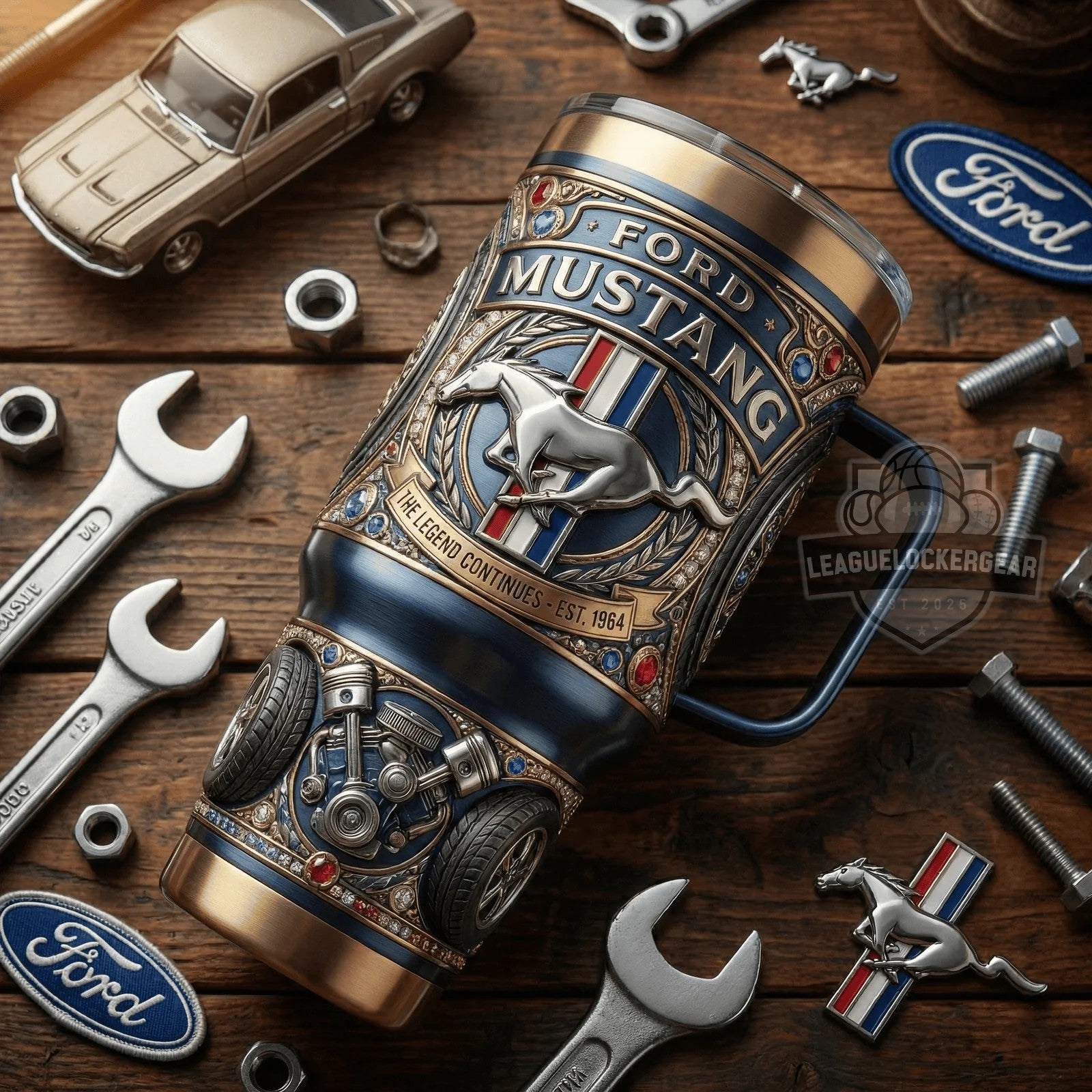 Ford Mustang The Legend Continues Est 1964 YETI Tumbler