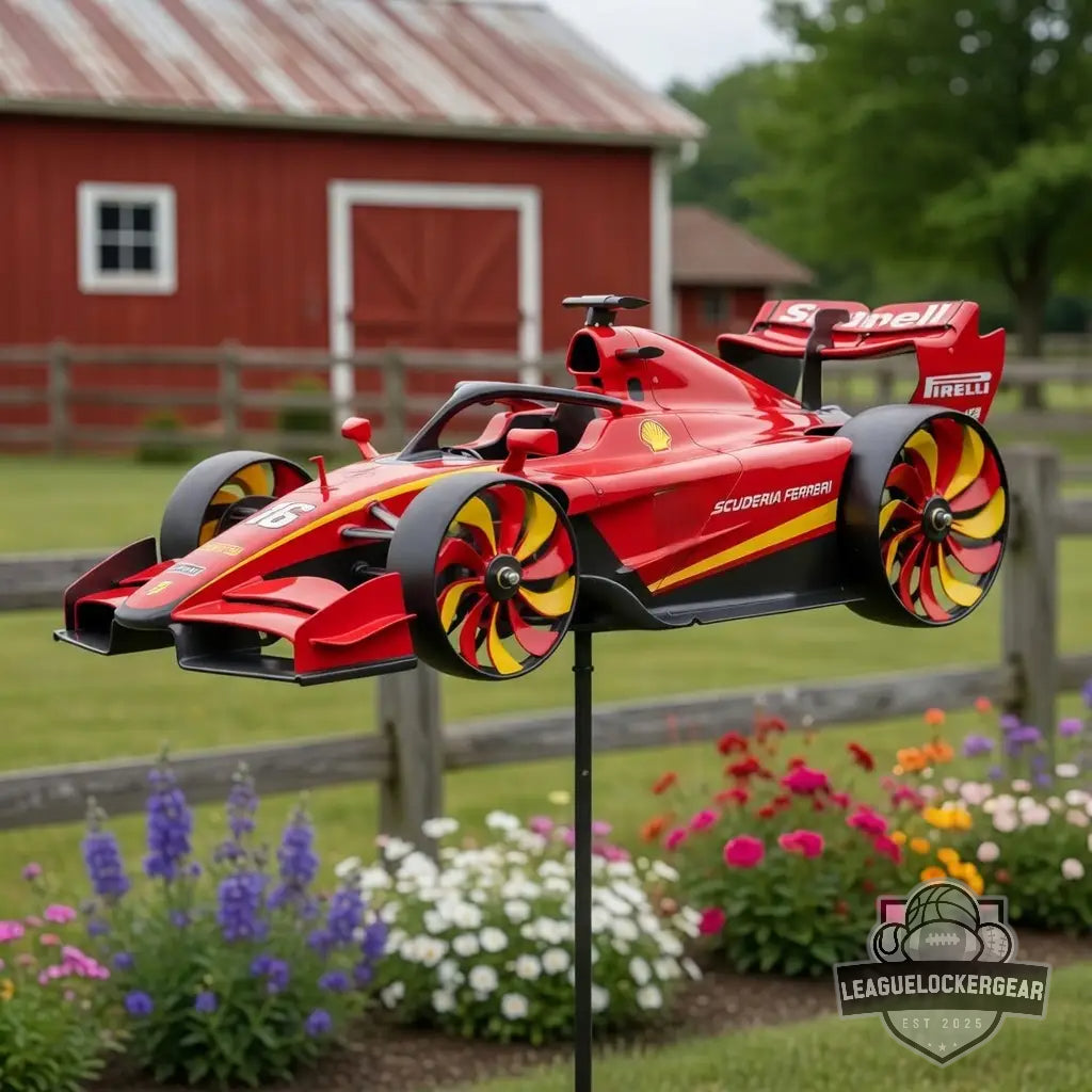 Formula 1 Race Car 21st Anniversary Wind Spinner