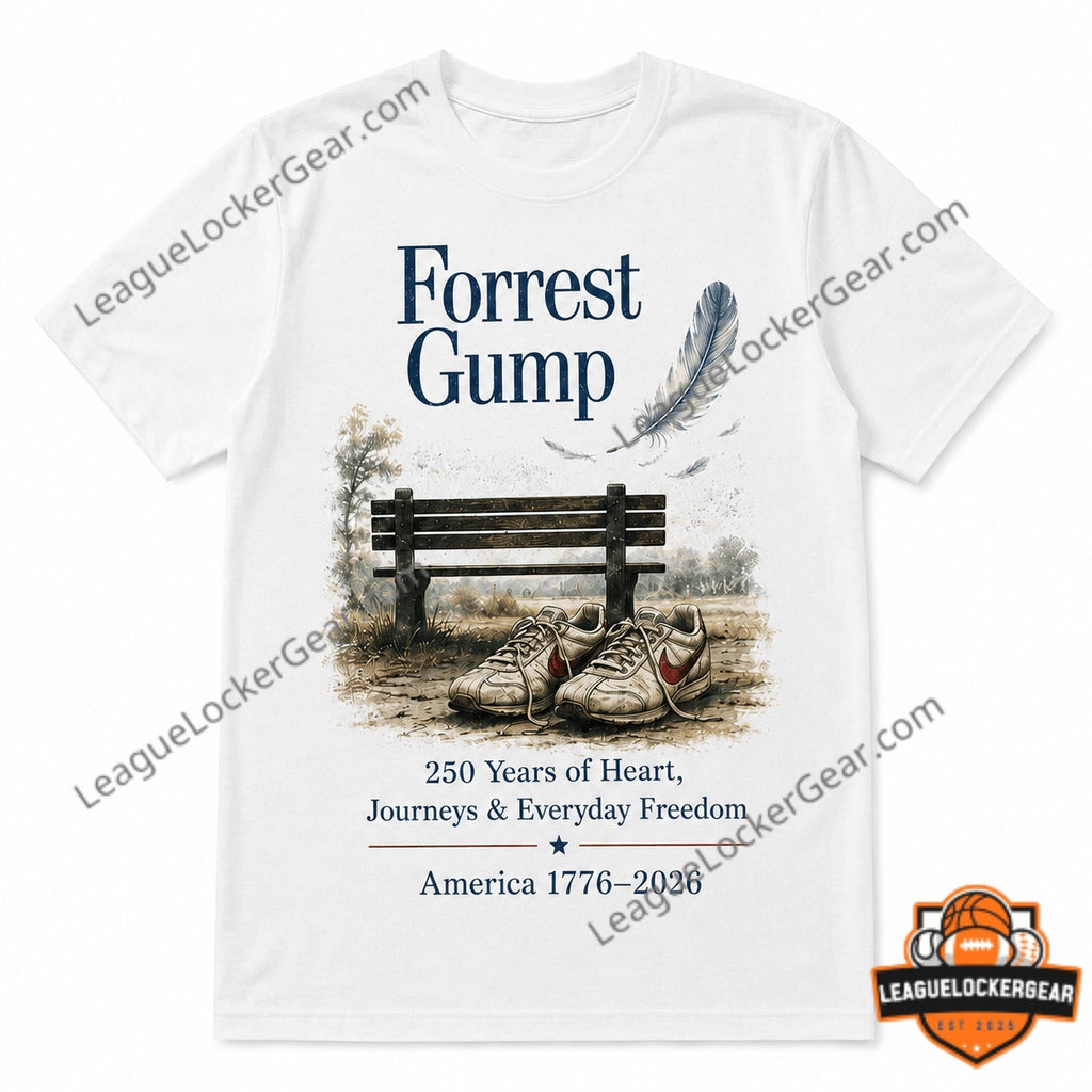 Forrest Gump 250 Years America 1776-2026 Journeys T-Shirt