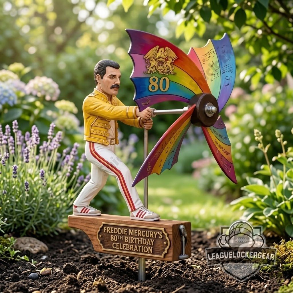 Freddie Mercury 80th Birthday Celebration Garden Wind Spinner