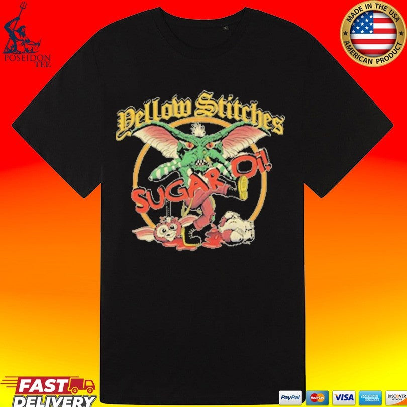 Friends Family Forever Yellow Stitches Sugar Oi T-shirt