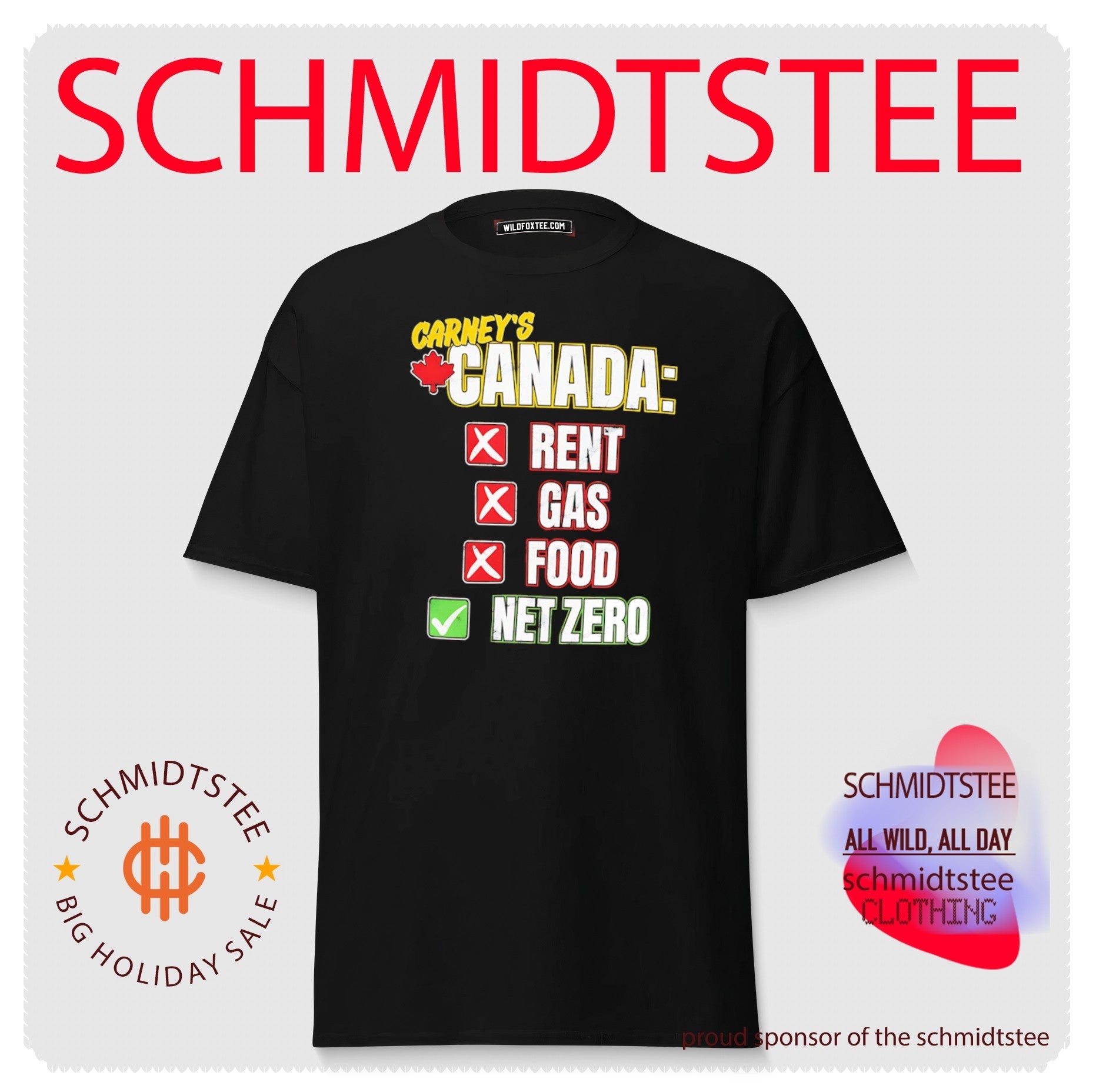 Carney’s Canada Rent Gas Food Net Zero shirt