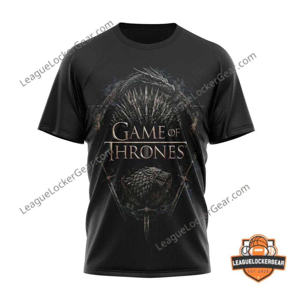 Game of Thrones Winter Is Coming 2026 3D T-Shirt