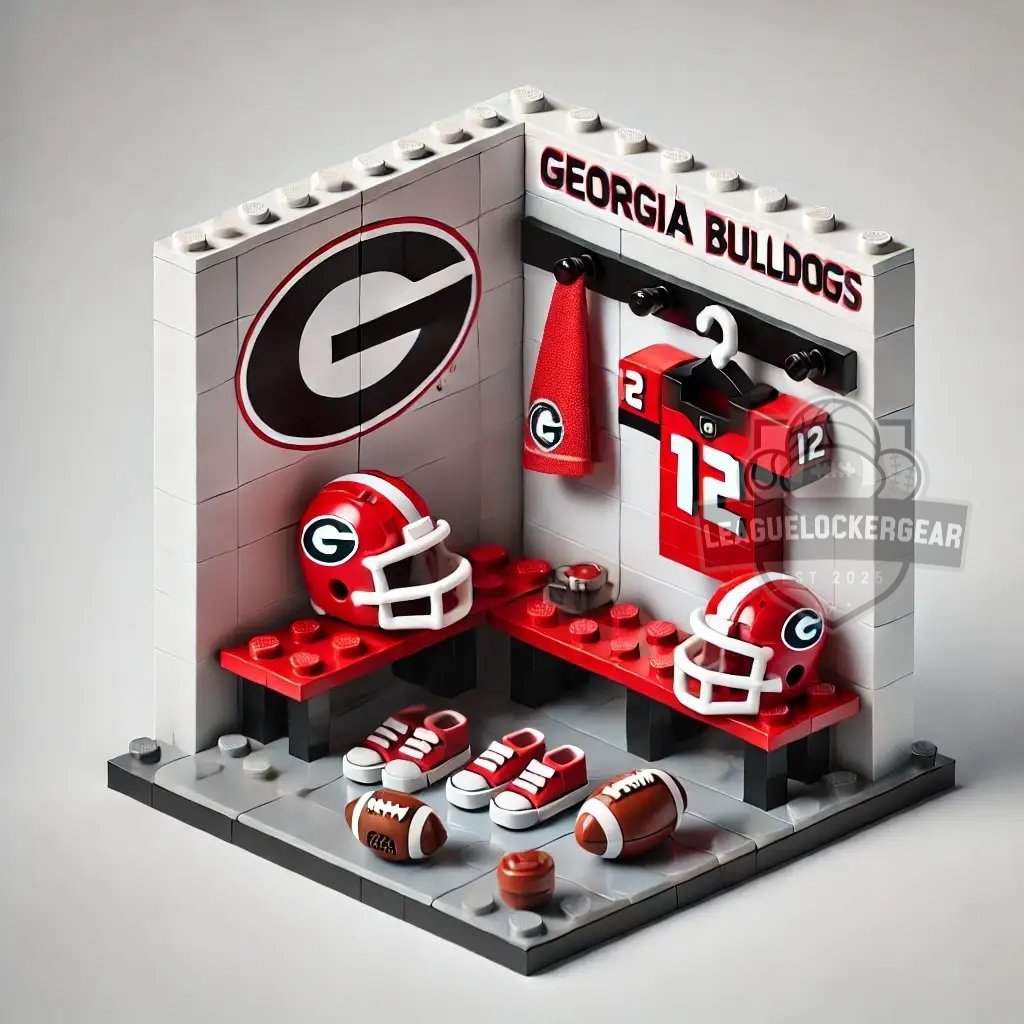 Georgia Bulldogs Lego Locker Room Diorama