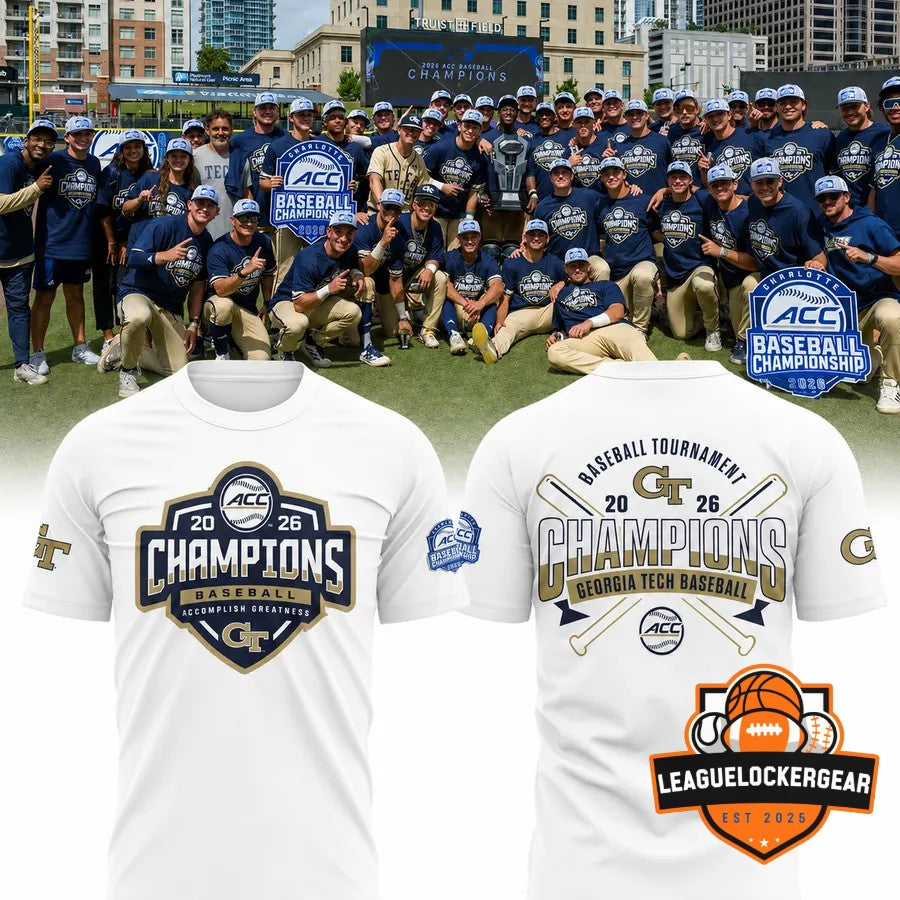 Georgia Tech Baseball 2026 ACC Baseball Championship T-Shirt