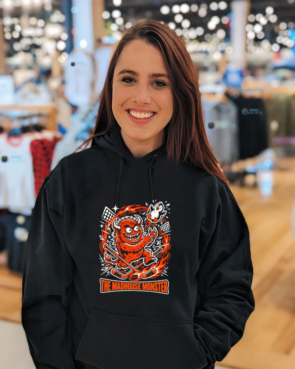 The Madhouse monster Philadelphia Flyers throw penguin shirt