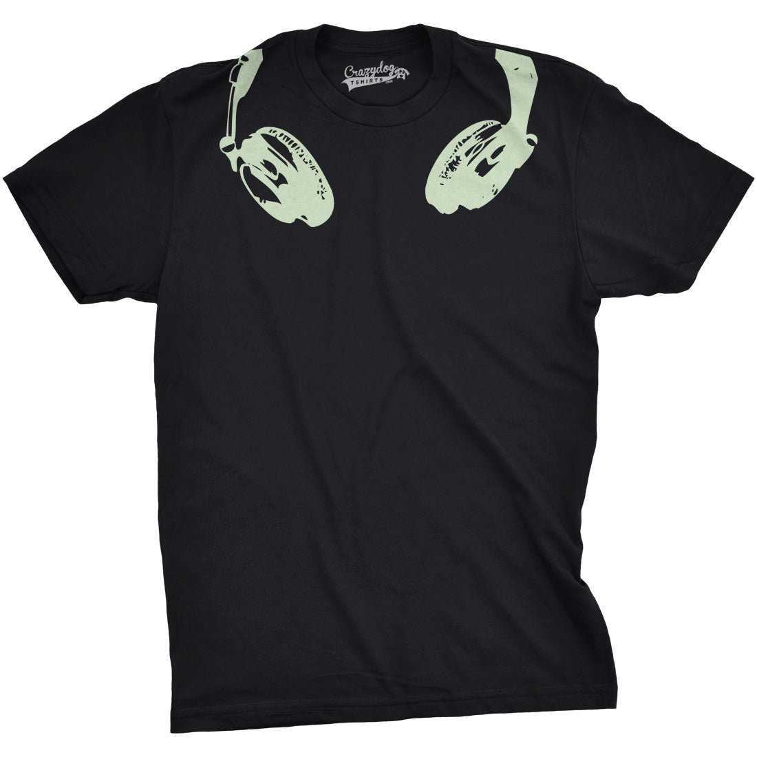 Glow In the Dark Headphones Men's T Shirt