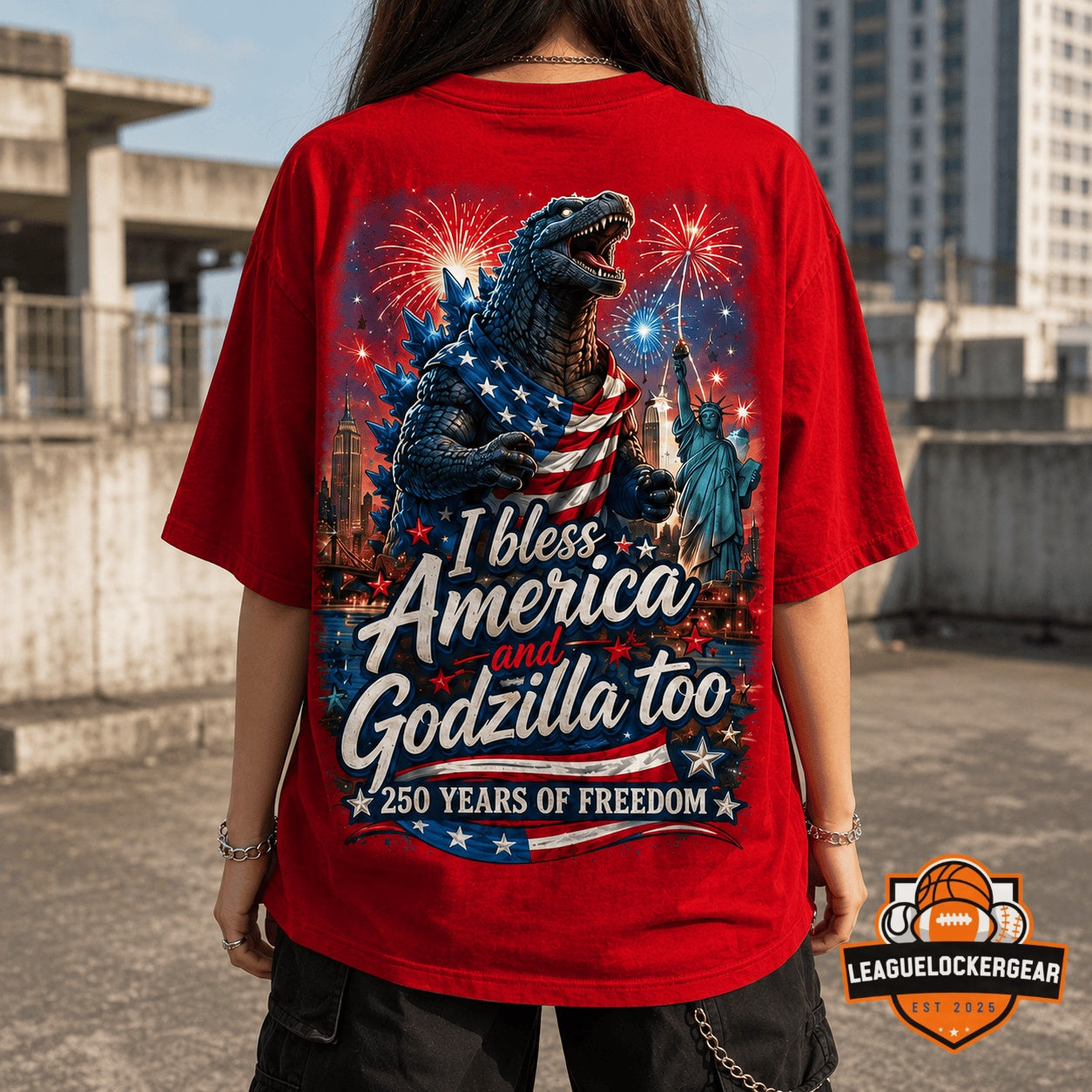 Godzilla America 250 Years of Freedom T-Shirt