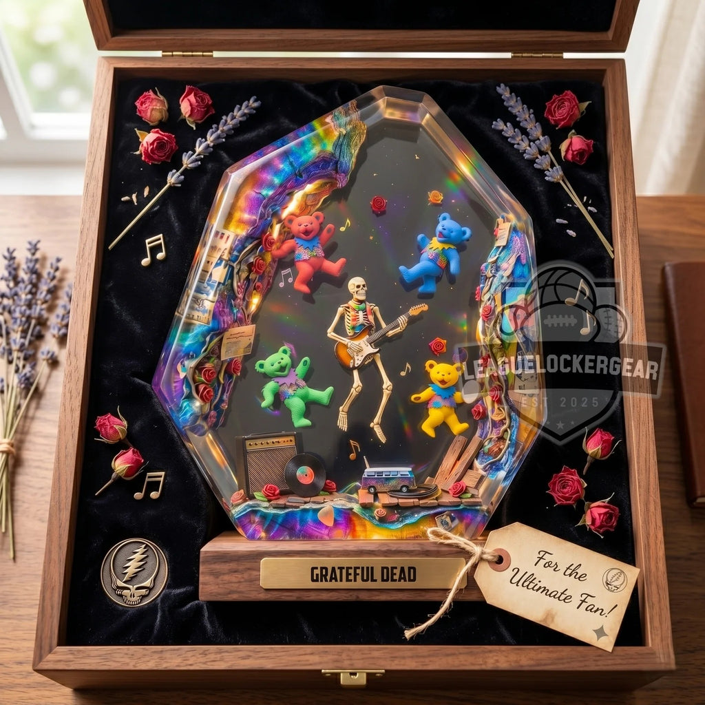 Grateful Dead Dancing Bears Skeletons Fantasy Decor Diorama