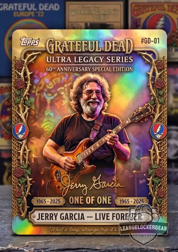 Grateful Dead Jerry Garcia 60th Anniversary Trading Card