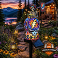 Grateful Dead Steal Your Face Dancing Bears Skeleton Turtle Solar Garden Stake Light