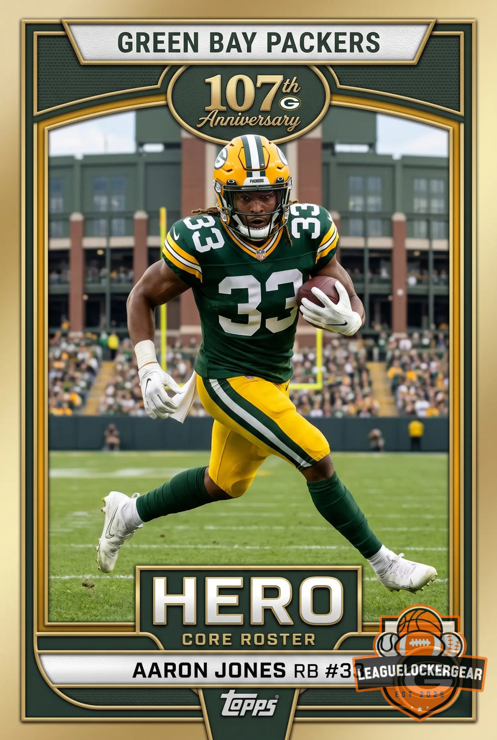 Green Bay Packers 107th Anniversary 1919-2026 Trading Cards