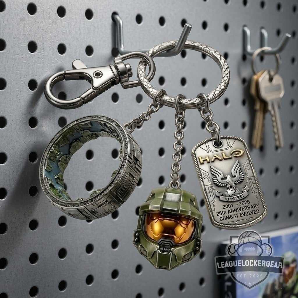 Halo 25th Anniversary Keychain Set