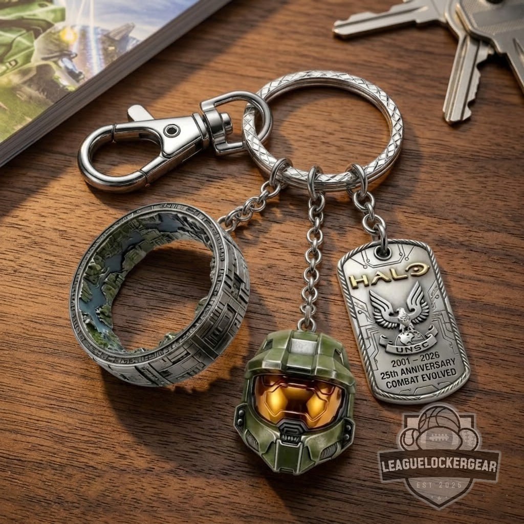 Halo 25th Anniversary Keychain Set