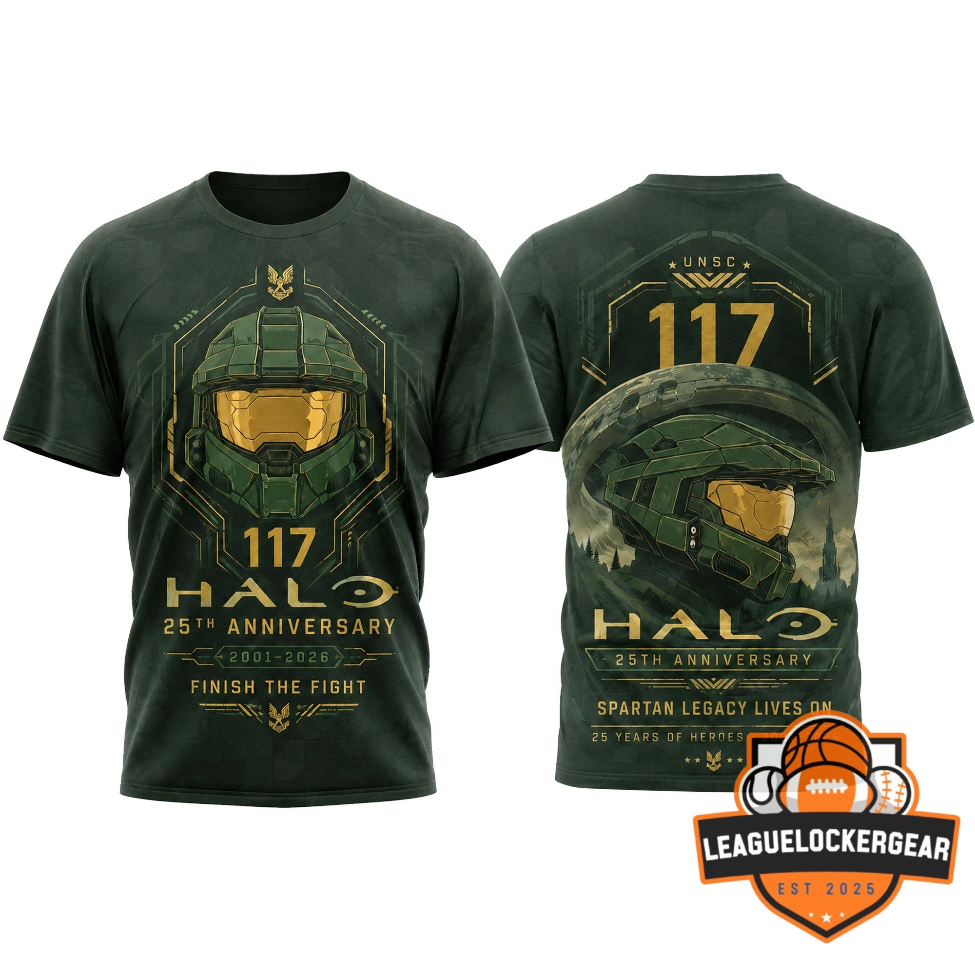 Halo 25th Anniversary Master Chief Spartan 117 T-Shirt
