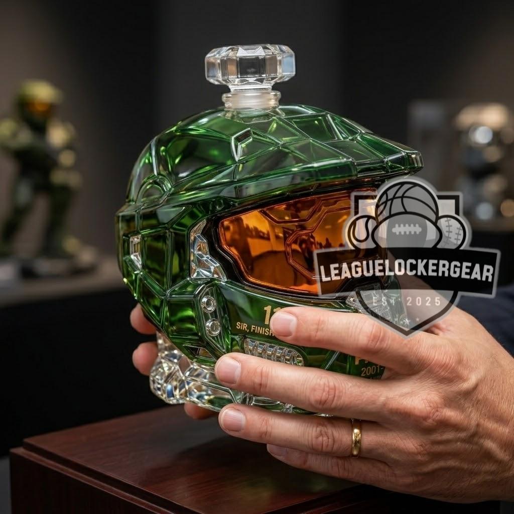 Halo Master Chief 117 25th Anniversary Sir Finish This Fight Whiskey Decanter
