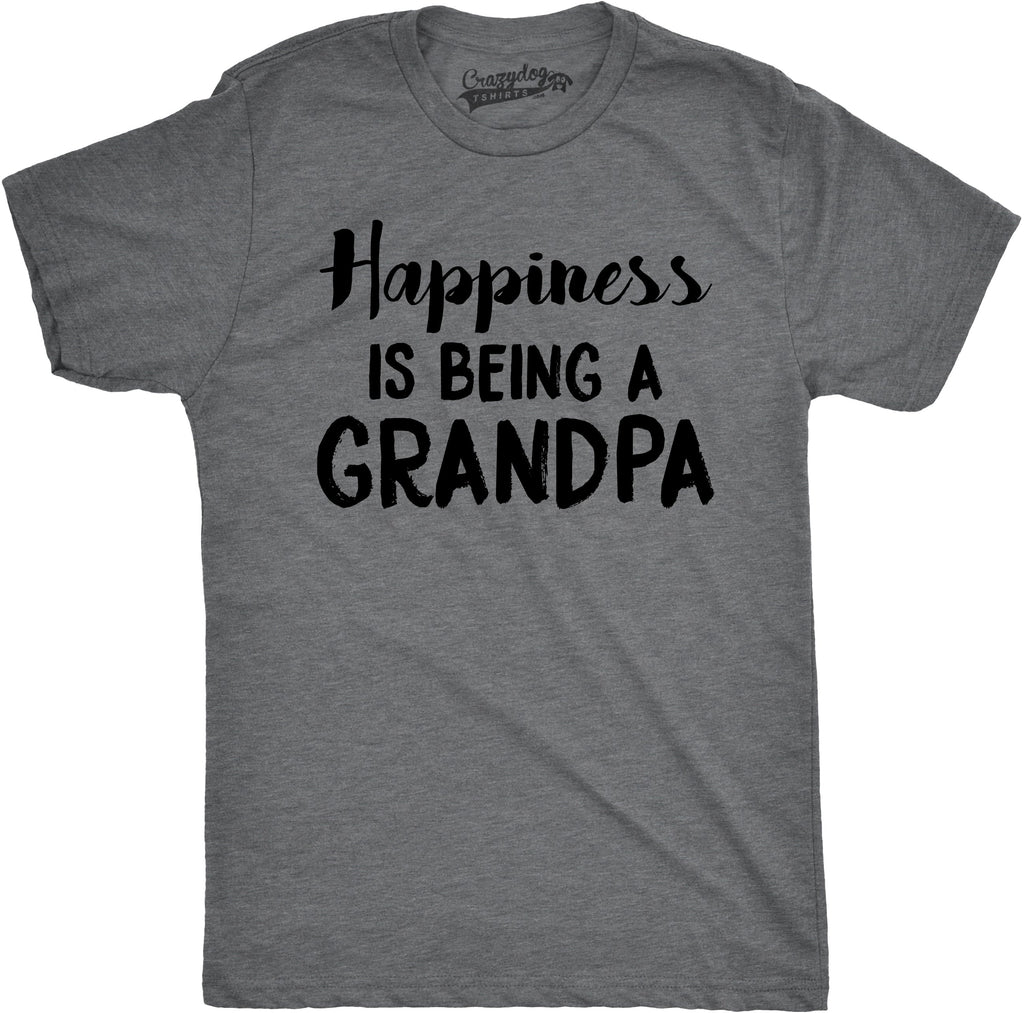 Happiness is Being a Grandpa Men's T Shirt