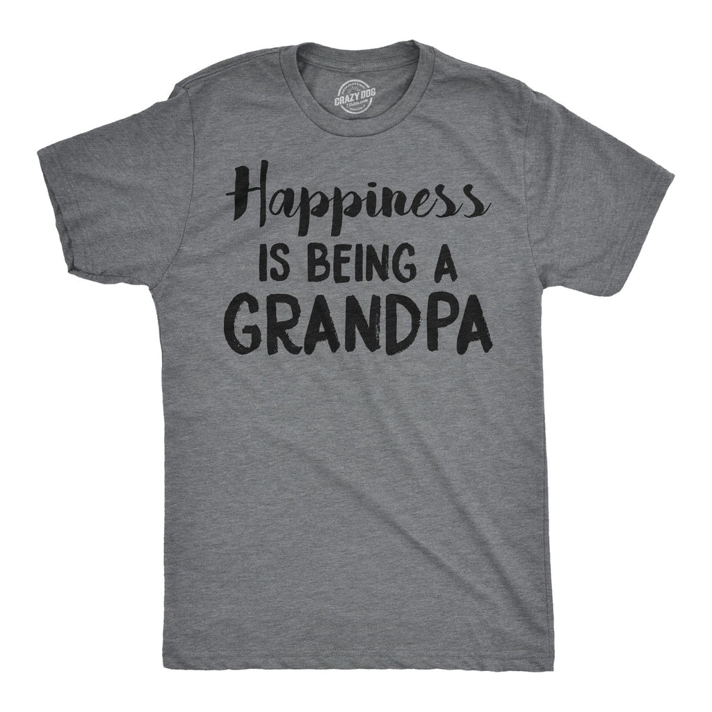Happiness is Being a Grandpa Men's T Shirt