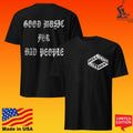 Hellbent Mirror Logo Good Music For Bad People T-shirt