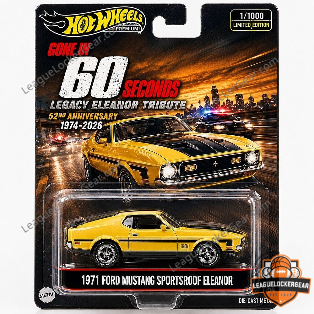 Wheels 1971 Ford Mustang Gone in 60 Seconds 52nd Anniversary Die-Cast Car