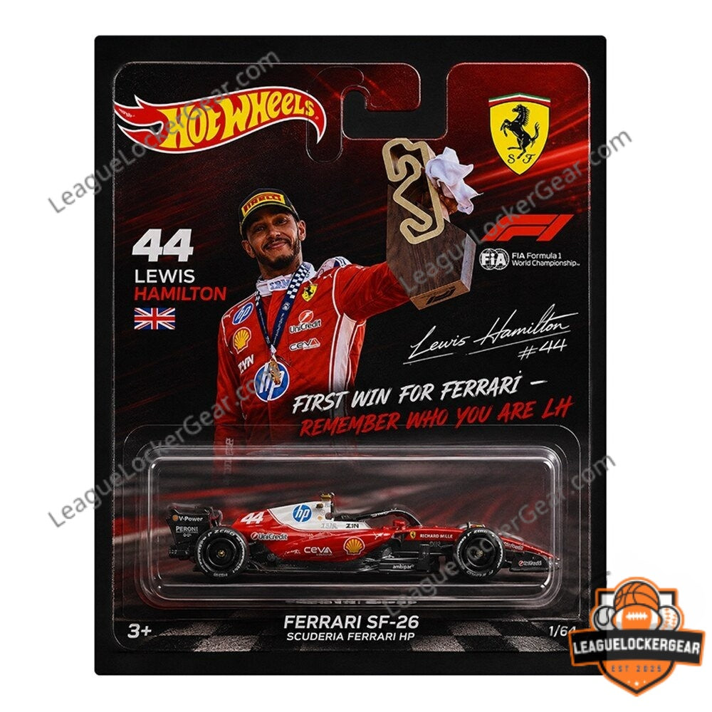 Wheels Ferrari Lewis Hamilton First Win SF-26 Commemorative Diecast Car