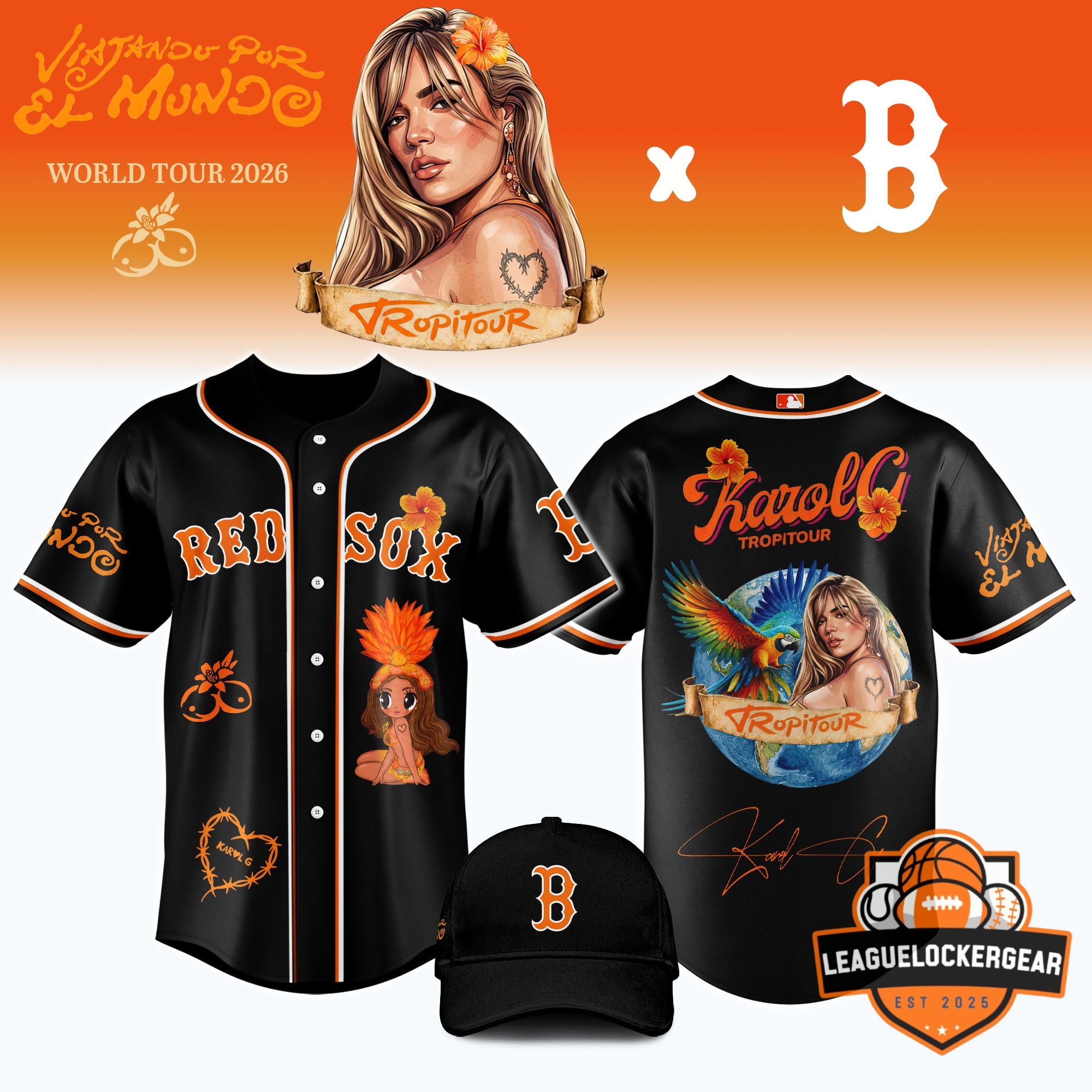All Team MLB x Karol G Tropitour World Tour 2026 Baseball Jersey