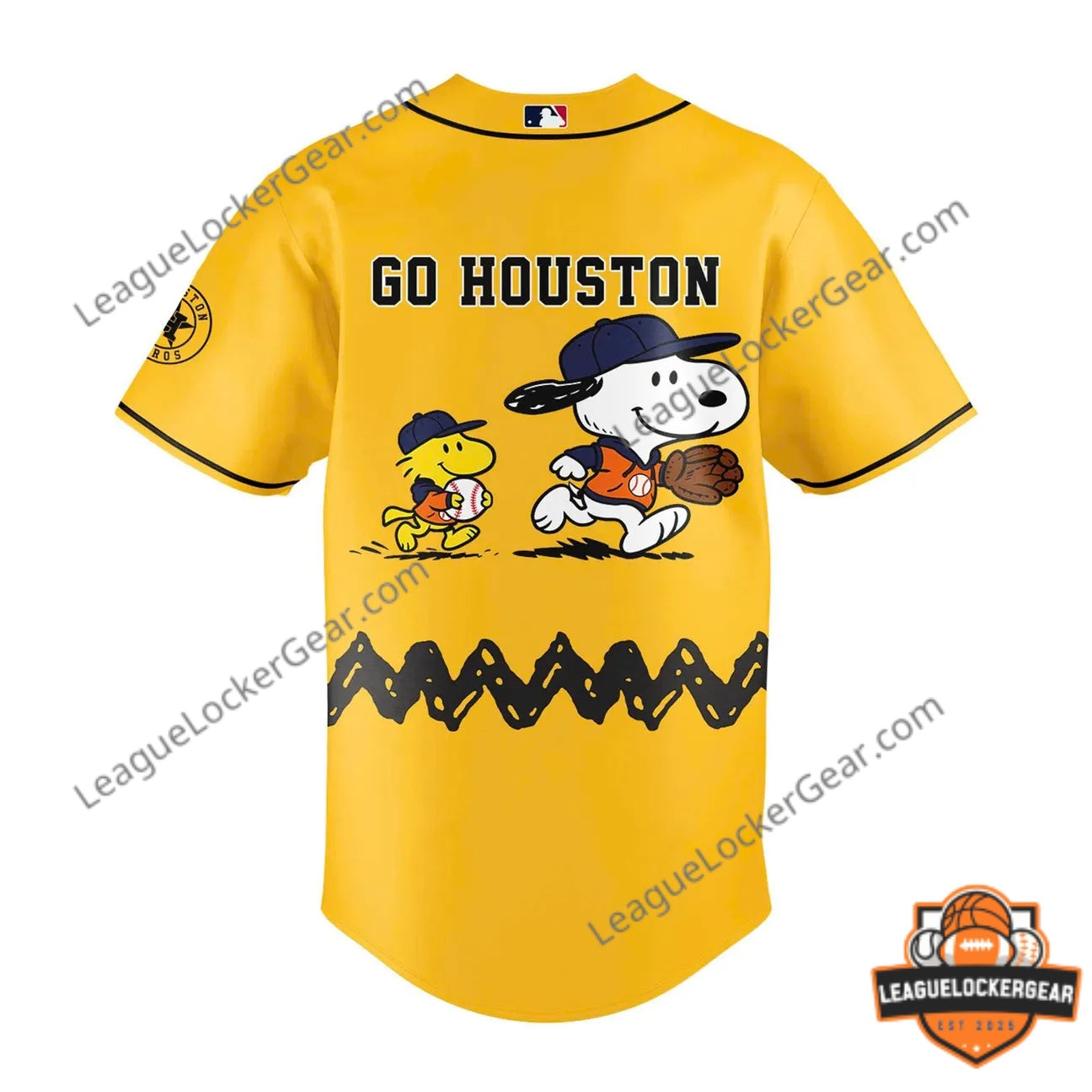 Houston Astros Peanuts Night Baseball Jersey