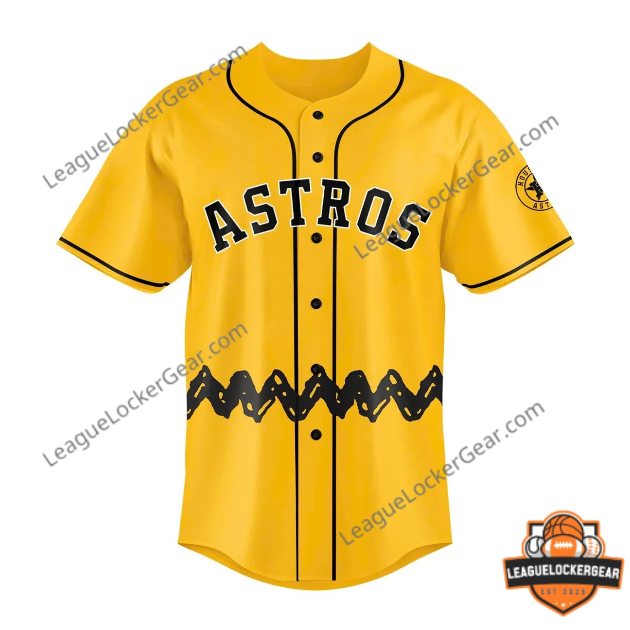 Houston Astros Peanuts Night Baseball Jersey