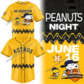 Houston Astros Peanuts Night Baseball Jersey