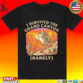 I Survived The Grand Canyon Barely Skeleton Gift T-shirt