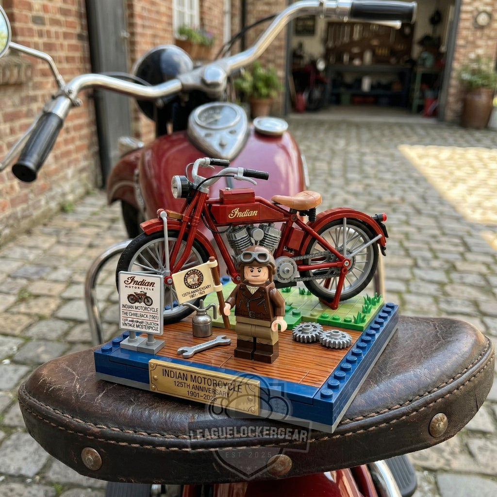 Indian Motorcycle 125th Vintage Camelback Building Block Set