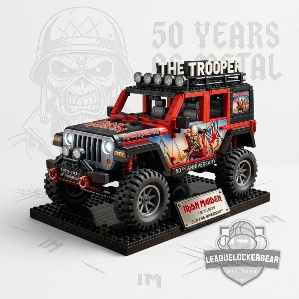 Iron Maiden 50th Anniversary The Trooper Building Blocks Car