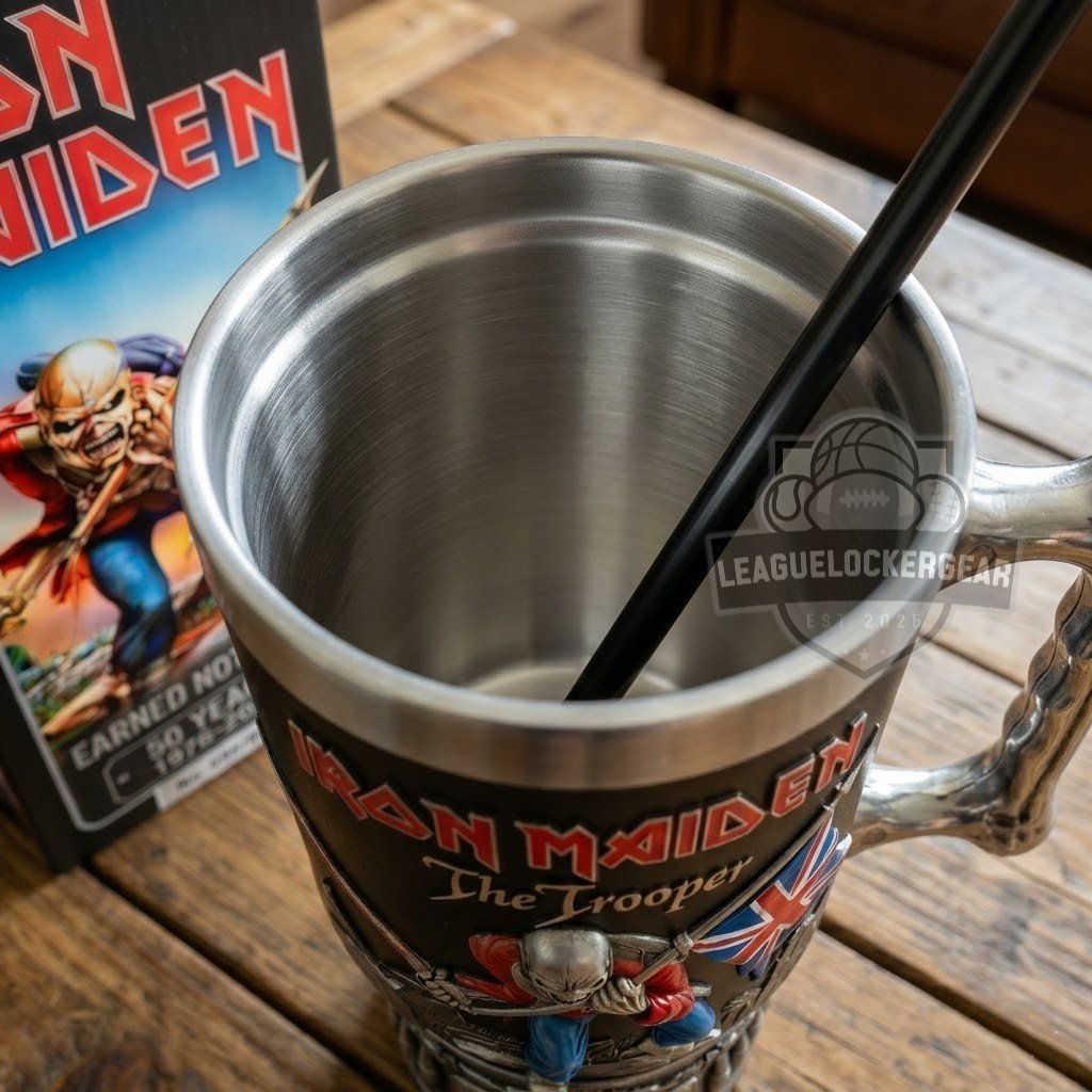 Iron Maiden 50th Anniversary The Trooper Tumbler