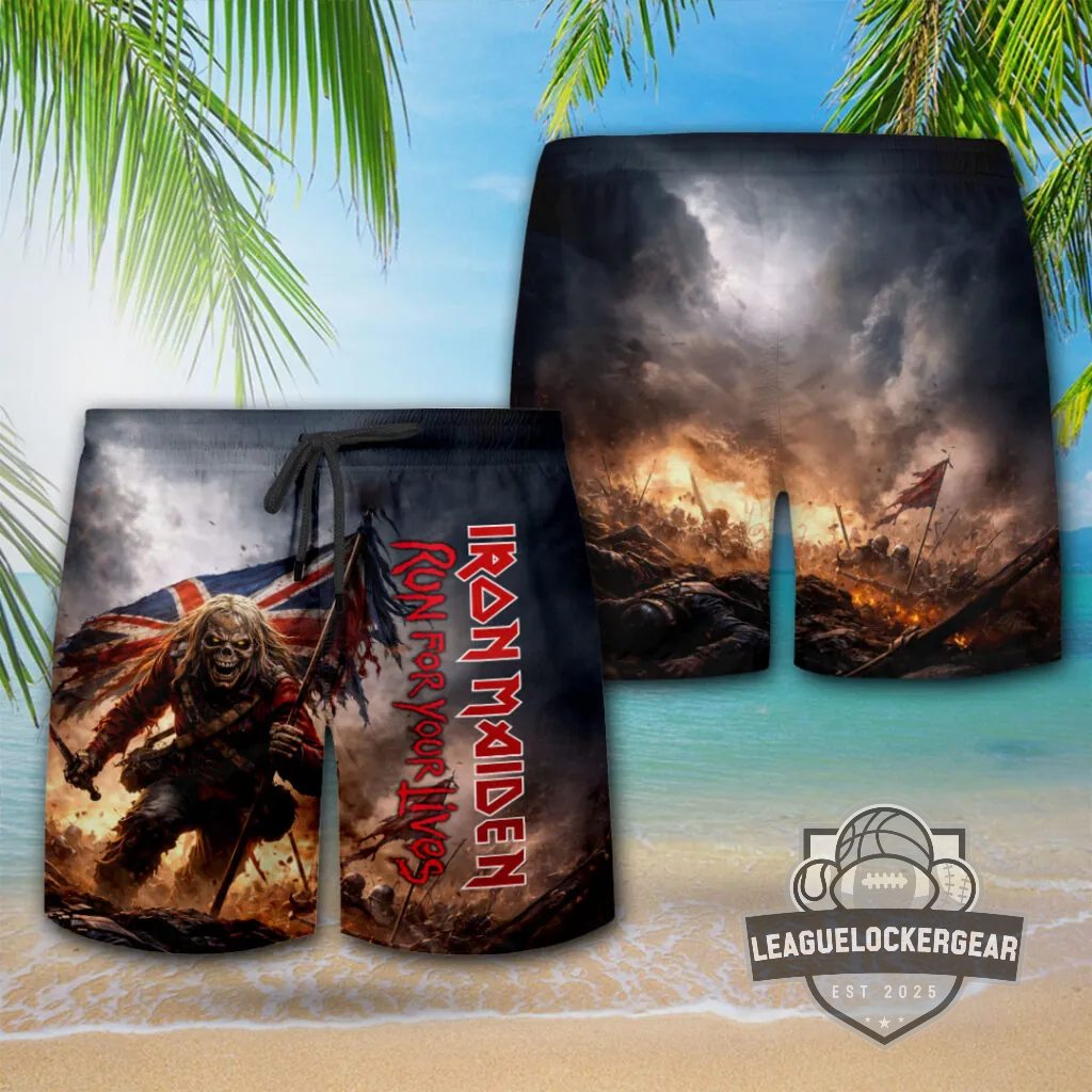 Iron Maiden Run For Your Lives Tour Hawaiian Shirt and Shorts