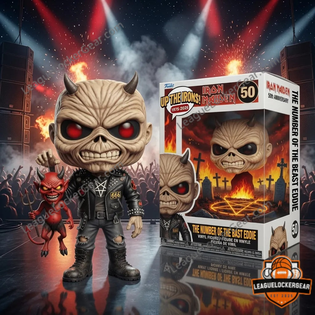 Iron Maiden The Number Of The Beast Eddie 50th Anniversary 1975-2025 Vinyl Figure