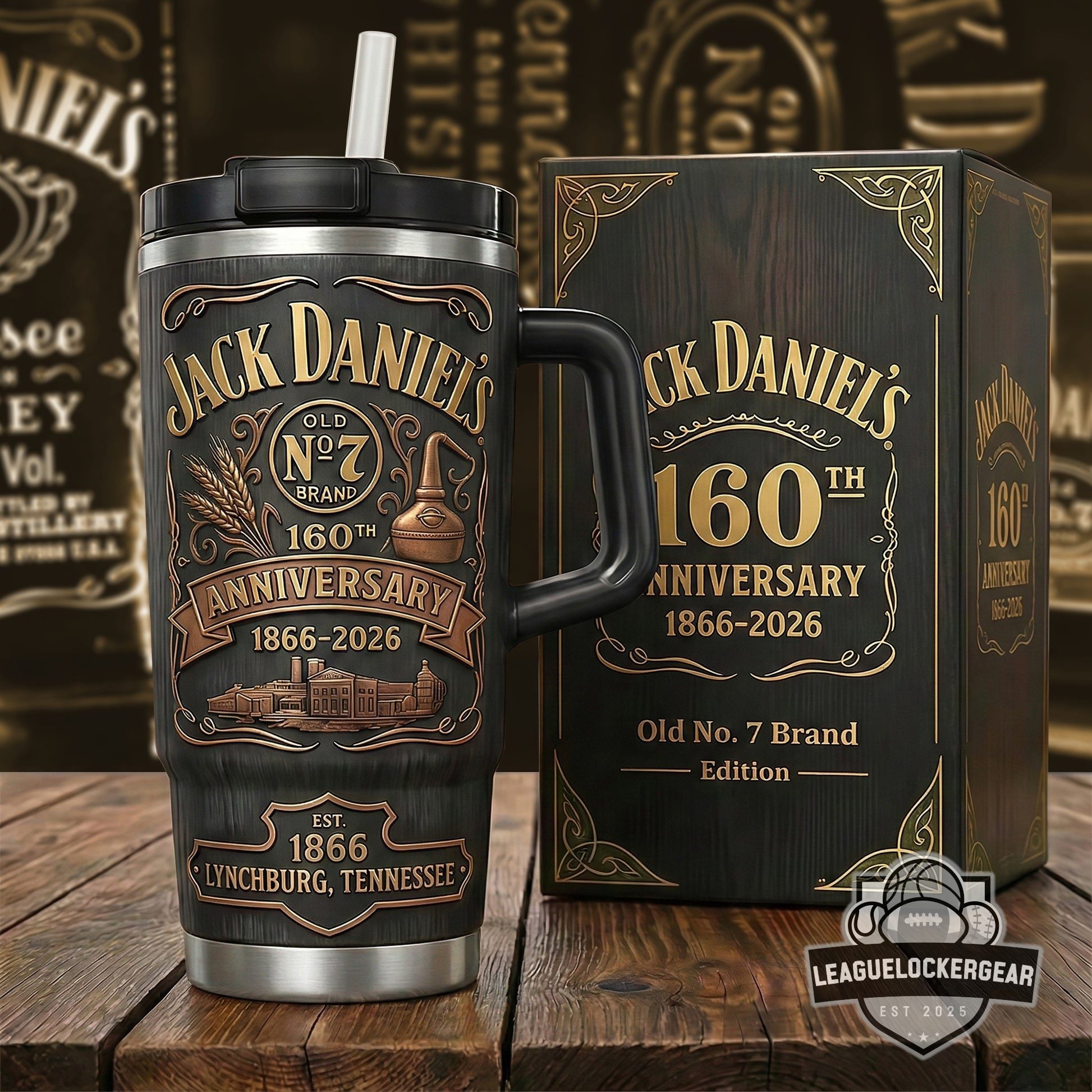 Jack Daniel’s 160th Anniversary 1866-2026 Old No. 7 Brand Tumbler