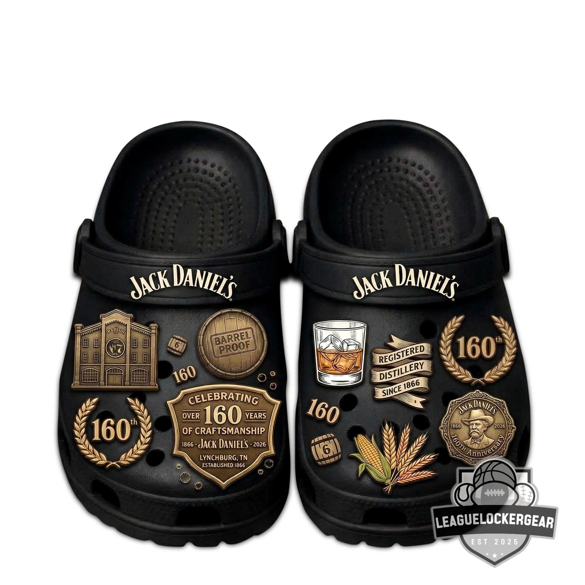 Jack Daniel’s 160th Anniversary Crocs