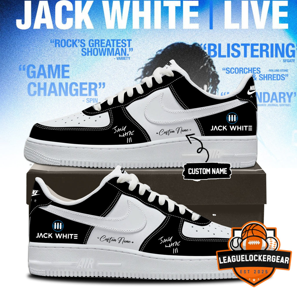 Jack White Live No Name Tour Air Force 1 Low Top Sneakers