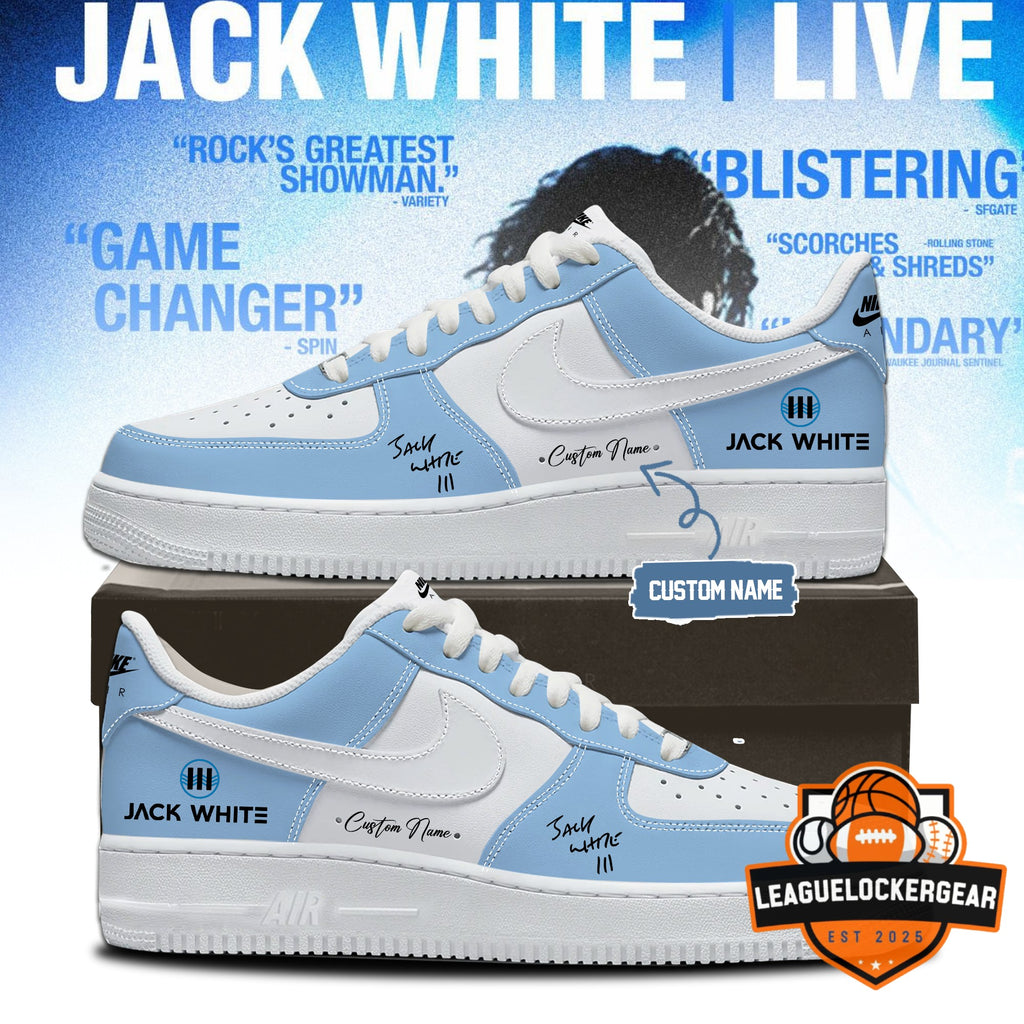 Jack White Live No Name Tour Air Force 1 Low Top Sneakers