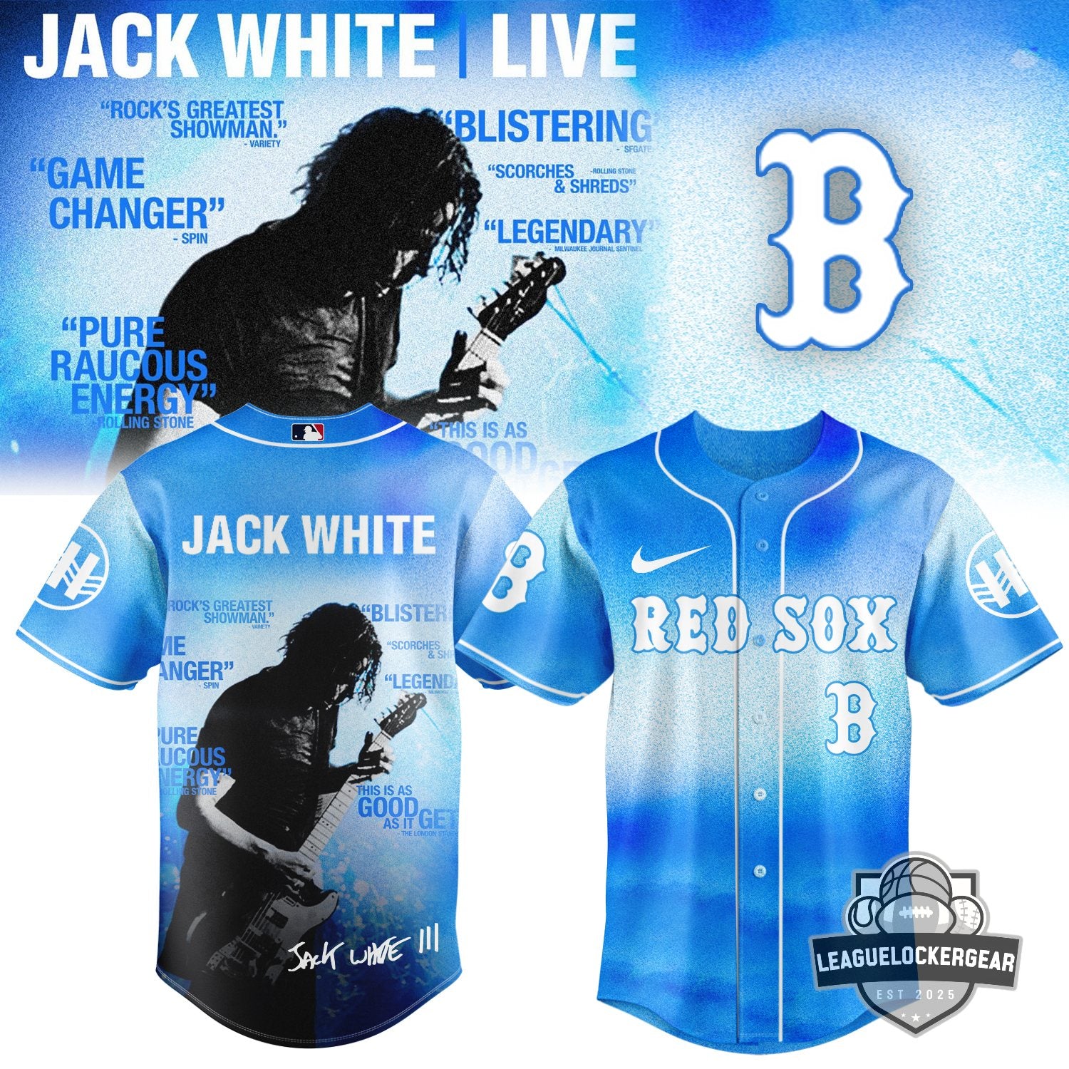 Jack White Live MLB All Team Baseball Jersey