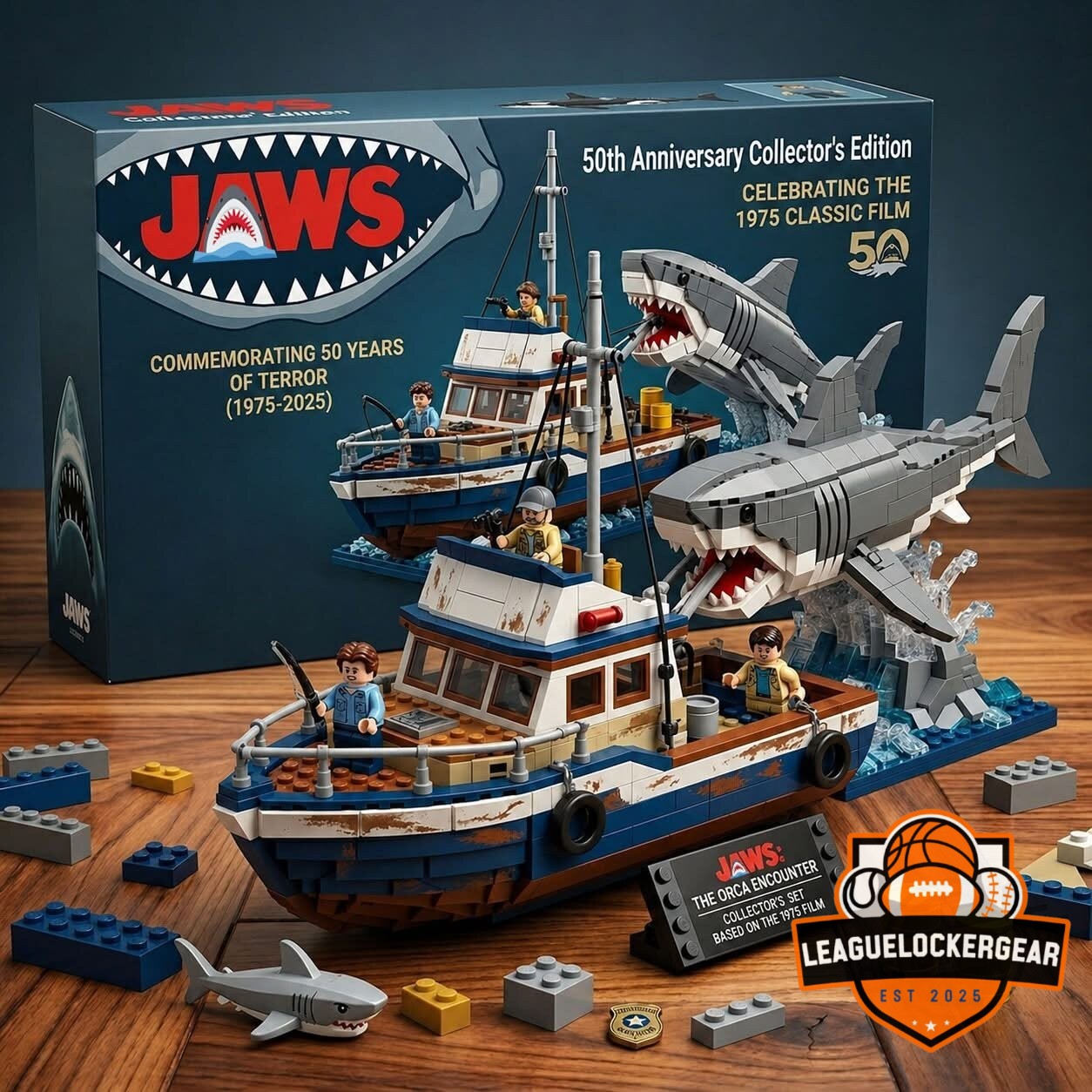 Jaws 50th Anniversary The Orca Encounter LEGO Set