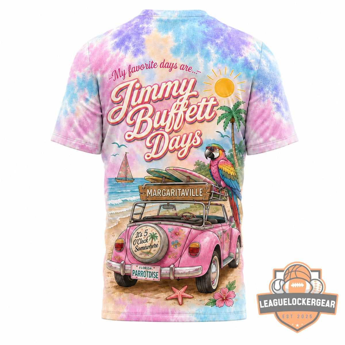 Jimmy Buffett Days Pastel Island Roadtrip T-Shirt