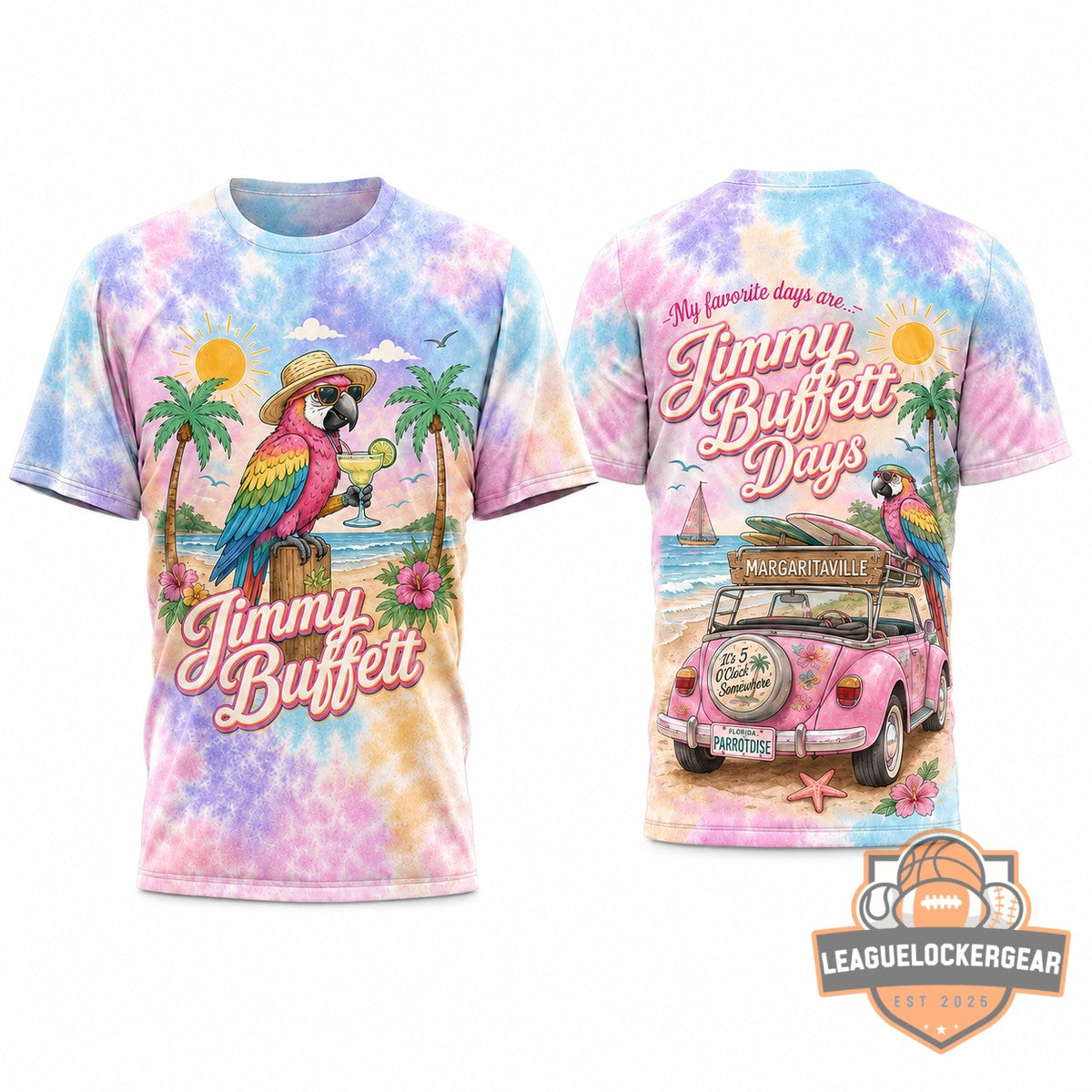 Jimmy Buffett Days Pastel Island Roadtrip T-Shirt