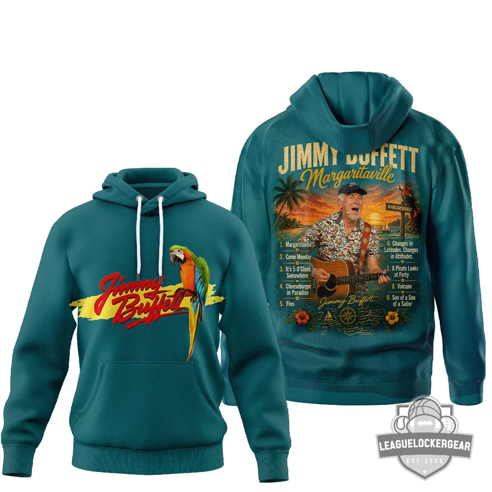 Jimmy Buffett Margaritaville 3D Hoodie
