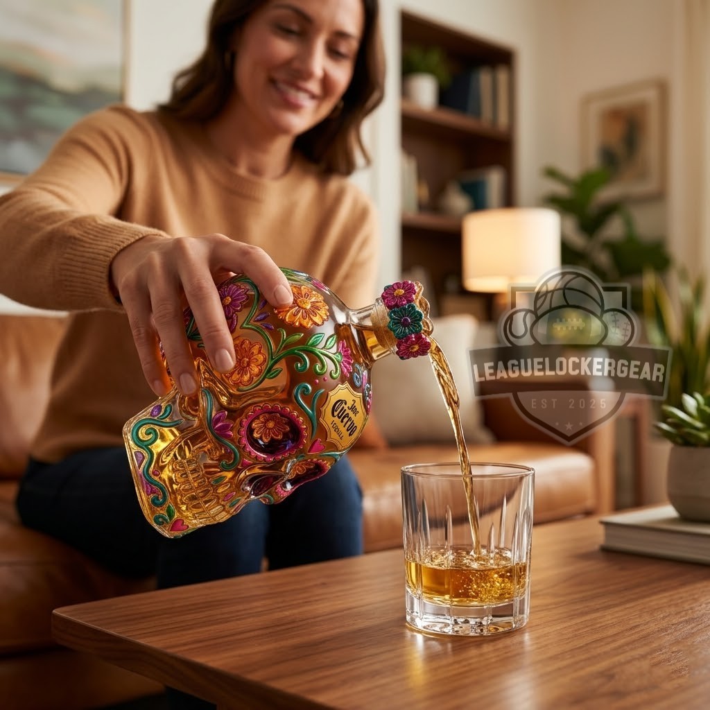 Jose Cuervo Day of the Dead Sugar Skull Tequila Bottle