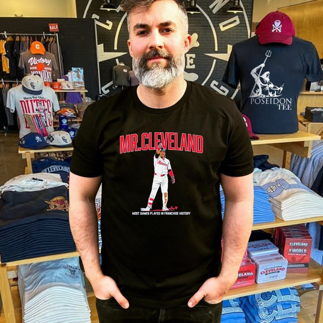 Jose Ramirez Mr. Cleveland Most Games Played In Franchise History T-shirt