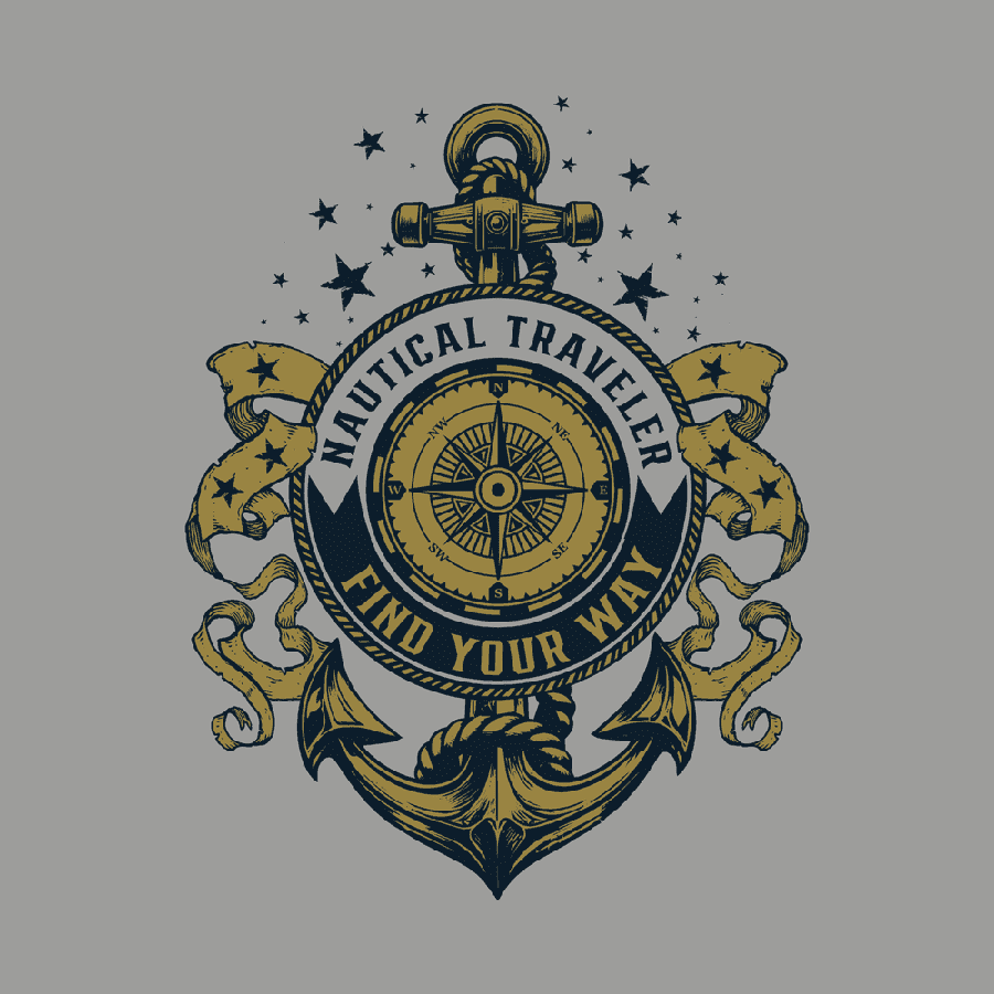 USN - Nautical Traveler T-Shirt - Athletic Heather