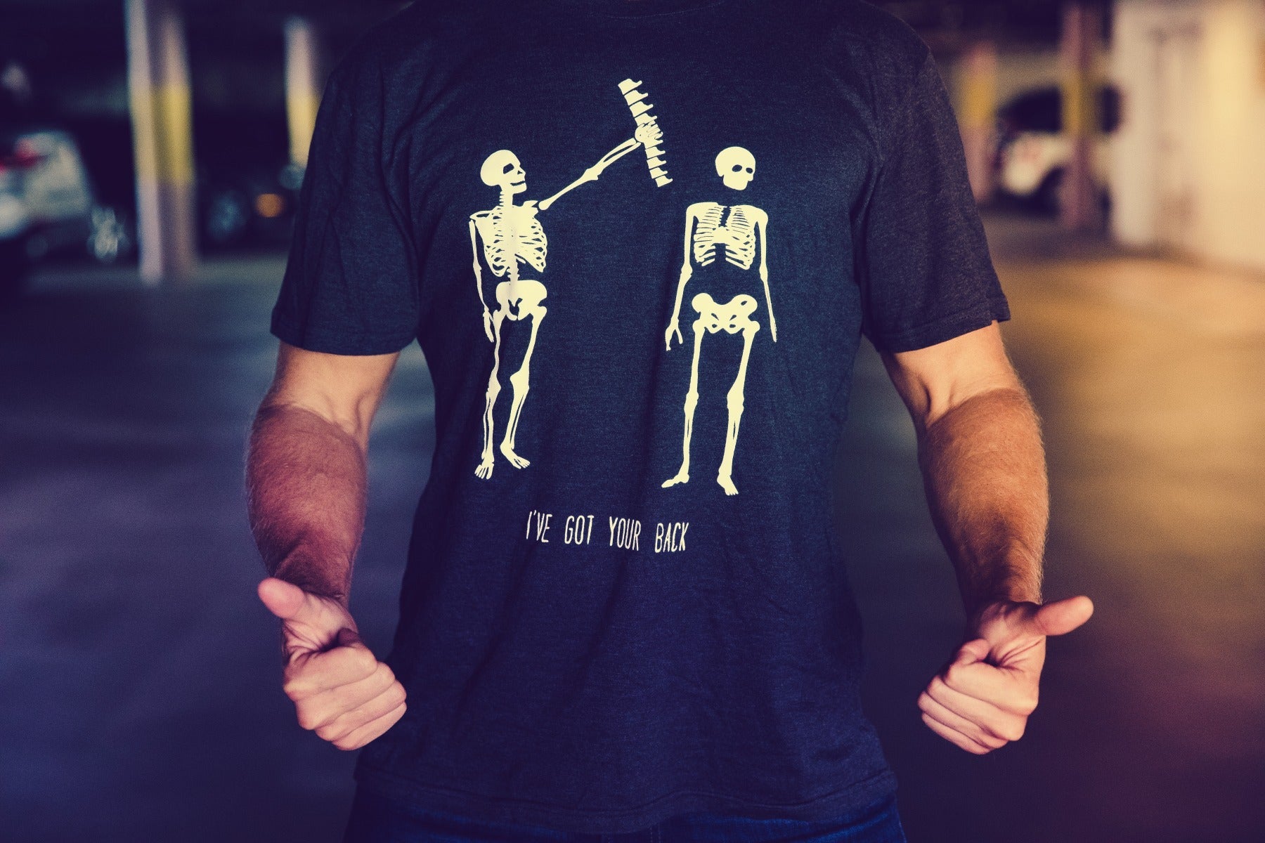 Got Your Back Skeleton Men's T Shirt